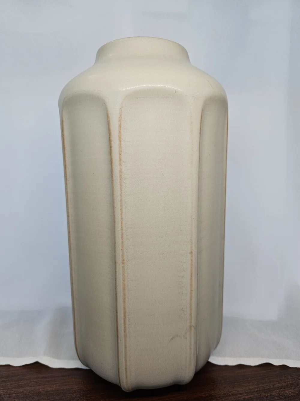 Hearth & Hand Cream Ceramic Fluted Vase